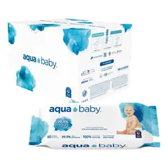 AQUA BABY - Caja 12 Toallas Húmedas 60 Unidades
