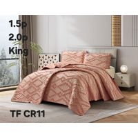 Cobertor de Verano KING Edredon Semiacolchado de Polialgodon Color Palo Rosa