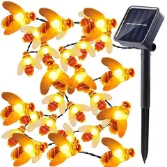 GENERICO - Guirnalda Solar Led 30 Abejas Cálida