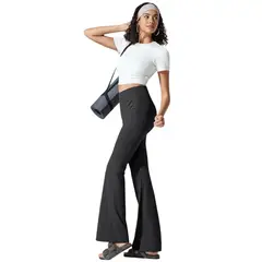 AAYO MODA - Pantalón Flare Mujer Canutón Moda Pata de Elefante Chic y Elegante