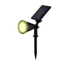 MAXWELL - Foco Estaca Solar Jardin Led Impermeable Luz Rgb - Amarillo