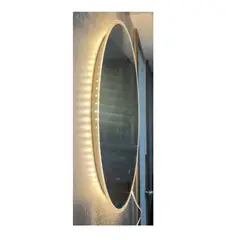 GENERICO - Espejo Redondo Retroiluminado LED de 60cm 3 colores