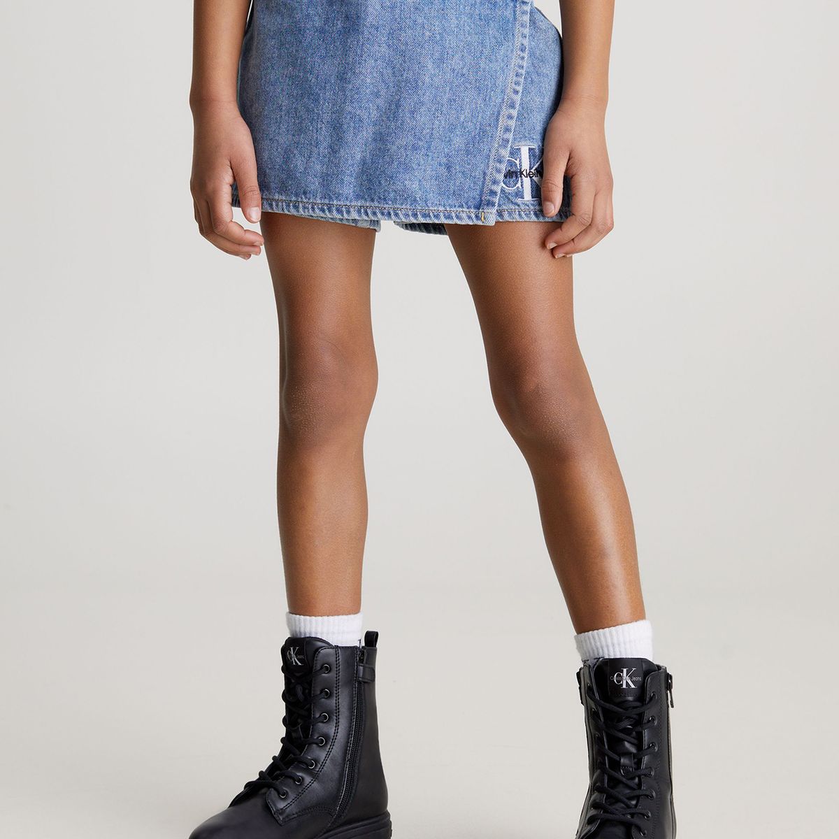 CALVIN KLEIN - Falda Pantalón Niña Denim Azul Calvin Klein