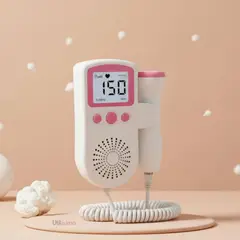 LINE - Monitor Fetal Doppler Latidos Fetales Corazón Bebé Blanco Rosa