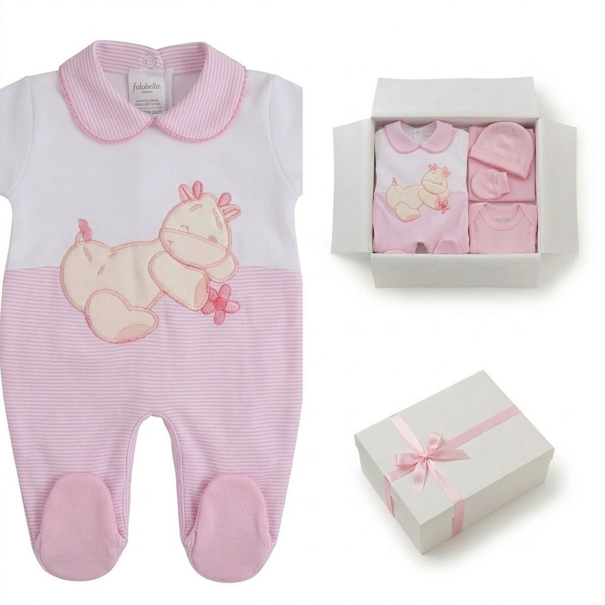 ENCANTO - Set Ajuar+ Enterito Bebé 100% Algodón Chile Listo para Regalar- Envío Gratis.