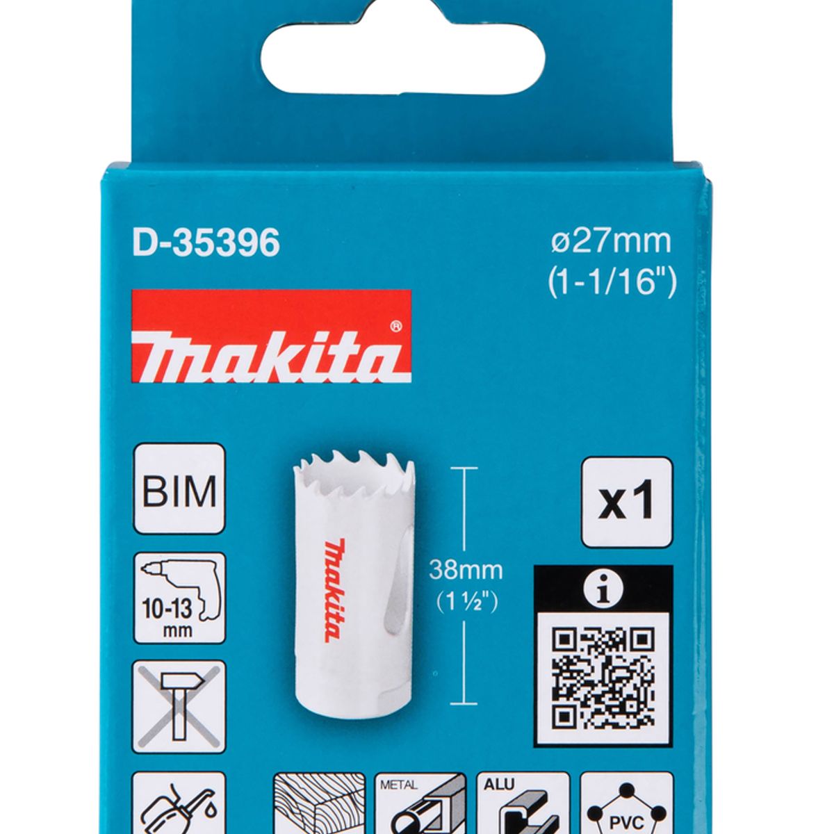 MAKITA - Sierra Copa Bimetálica 27 Mm 1,1/16 D-35396 - Makita