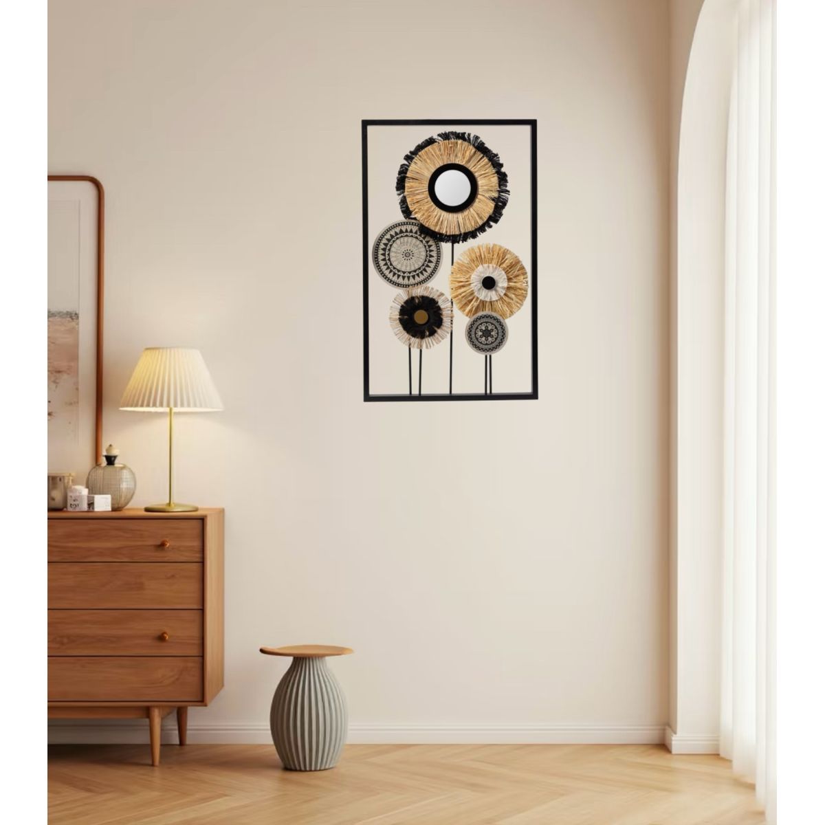 GENERICO - Cuadro Decorativo Adorno Pared Metálico 62x38cm