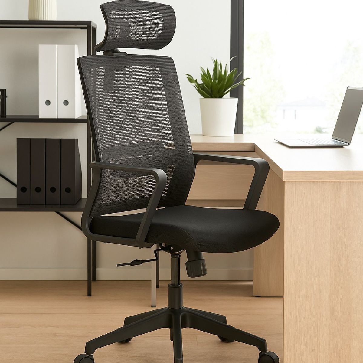 GENERICO - Silla ergonómica negra