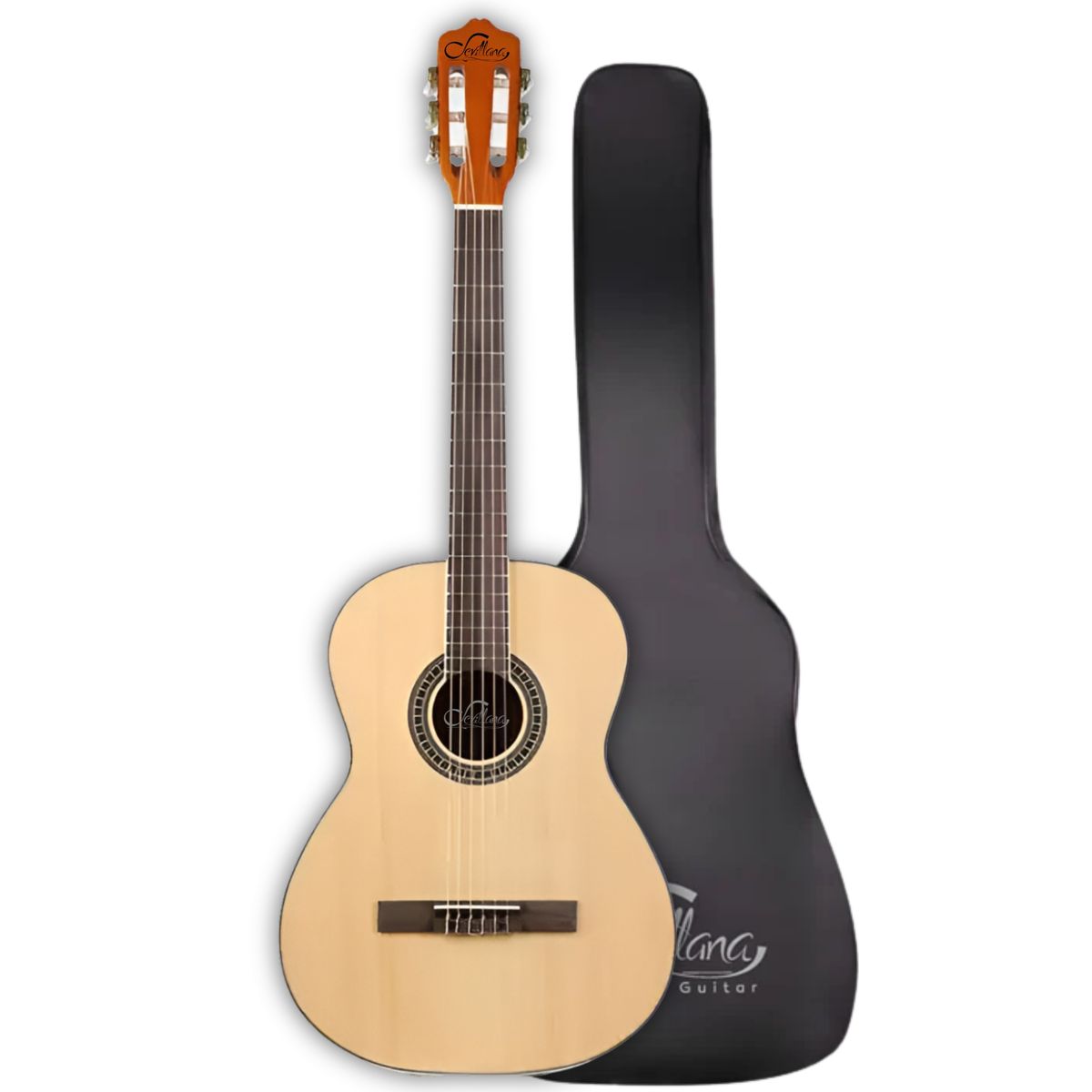 SEVILLANA - Guitarra Electroacústica 39 Natural Sevillana Ultra Delgada