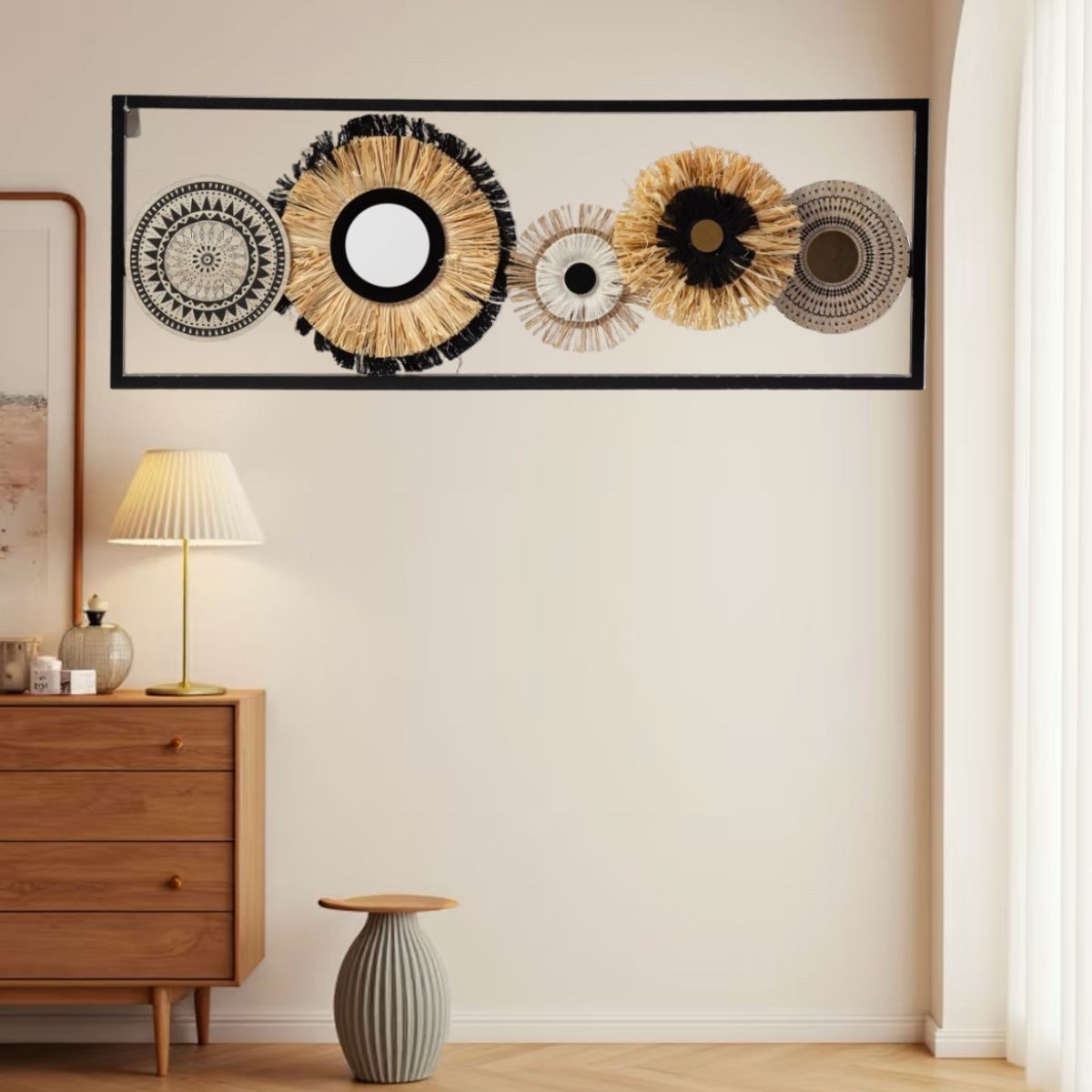 GENERICO - Cuadro Decorativo Adorno Pared Metálico 76x27cm