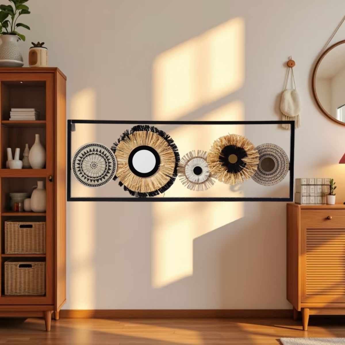 GENERICO - Cuadro Decorativo Adorno Pared Metálico 76x27cm