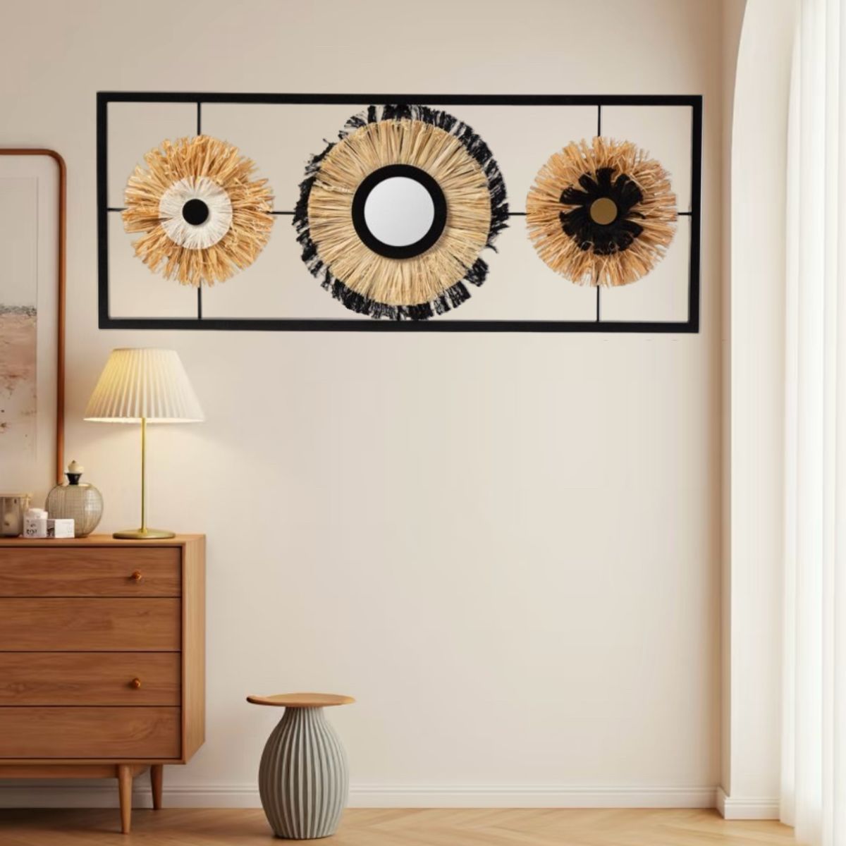 GENERICO - Cuadro Decorativo 68x27cm Adorno Pared Metálico