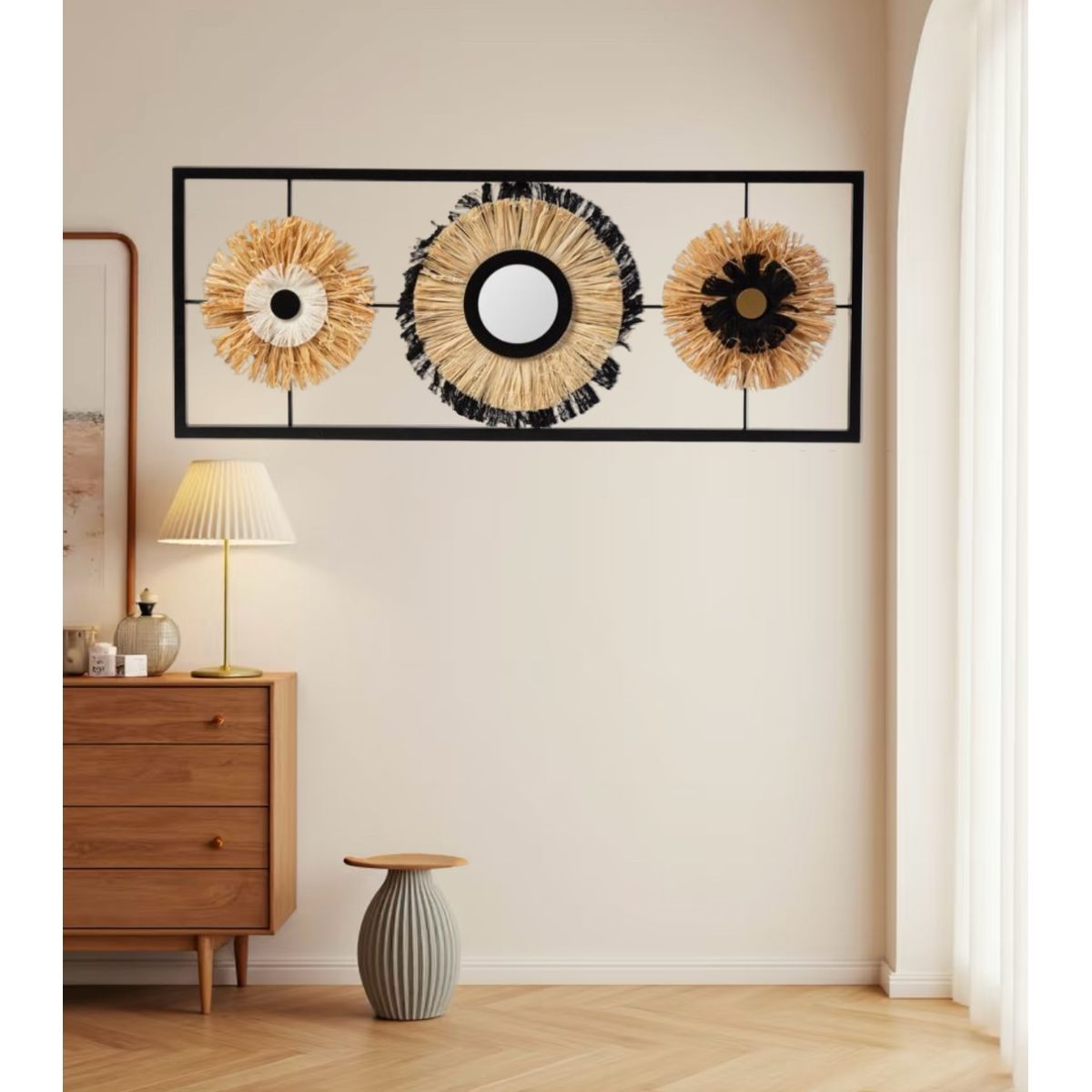 GENERICO - Cuadro Decorativo 68x27cm Adorno Pared Metálico