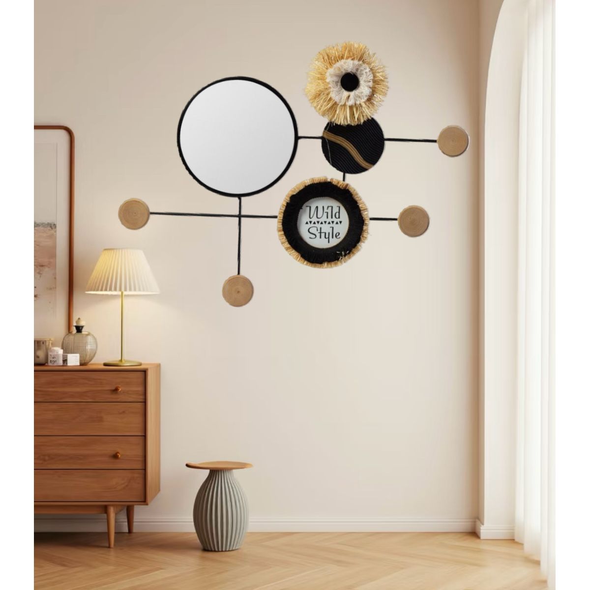 GENERICO - Cuadro Decorativo Adorno Pared Metálico 56x44 Cm