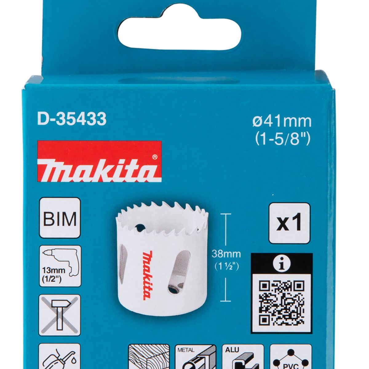 Sierra Copa Bim 41mm 1-58 Pulgadas Makita D-35433, marca MAKITA - Foto 2