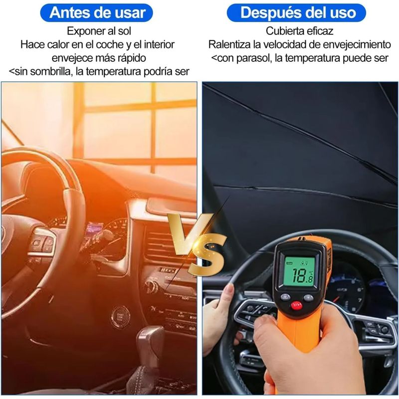 GENERICO - Protección UV y Calor Mantén tu Vehículo Fresco y Seguro