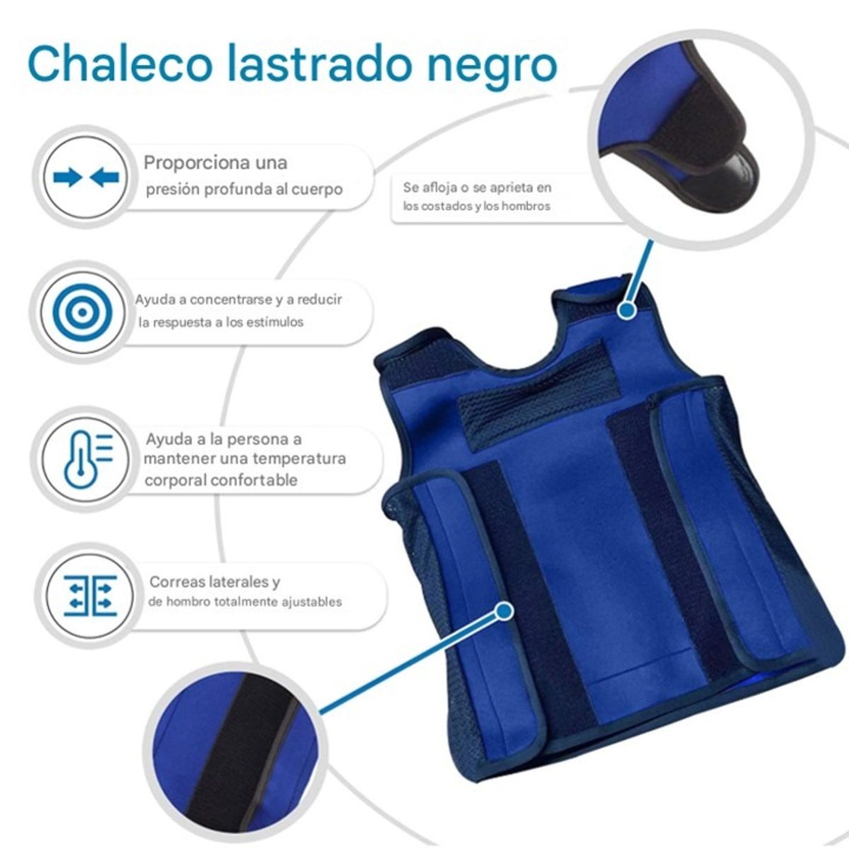 CHITINES - Chaleco Con Peso Sensorial Autismo Niños