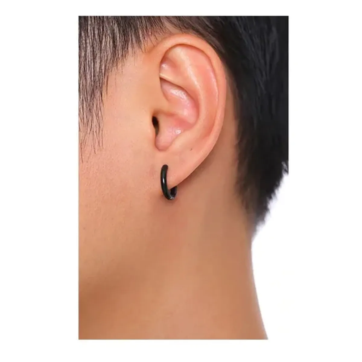 GENERICO - Aros Punk Hombre Mujer Black Manba Earing Xx Royal Madriz