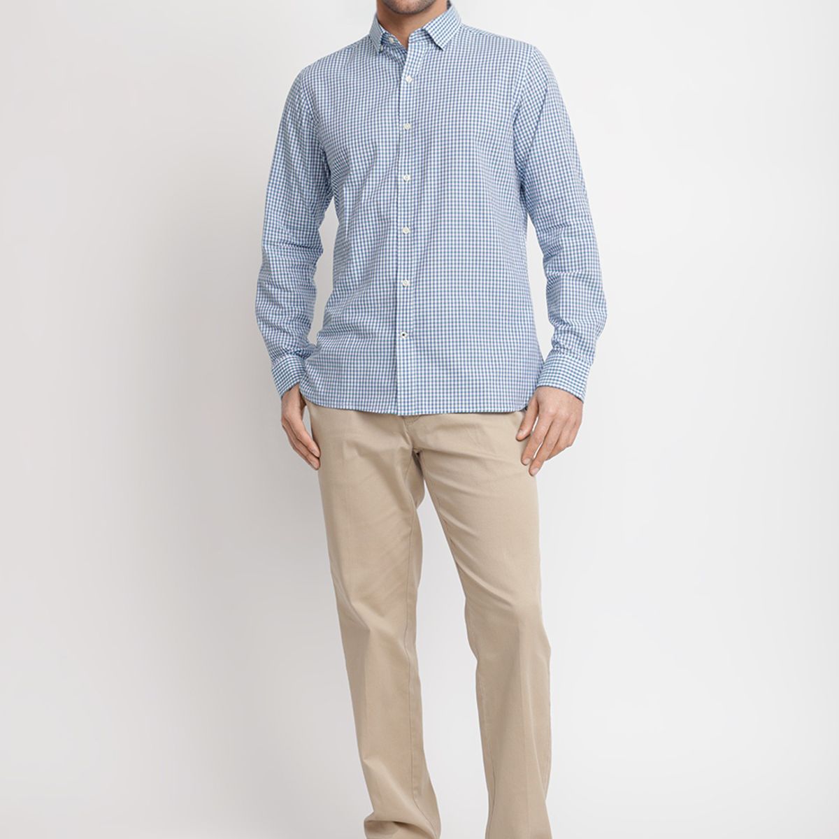 TRIAL - Camisa Cuadros Algodón Baudilio Verde