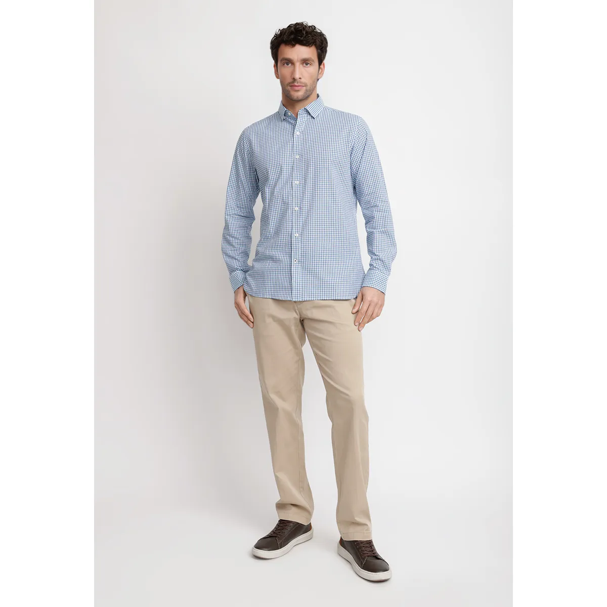 TRIAL - Camisa Cuadros Algodón Baudilio Verde