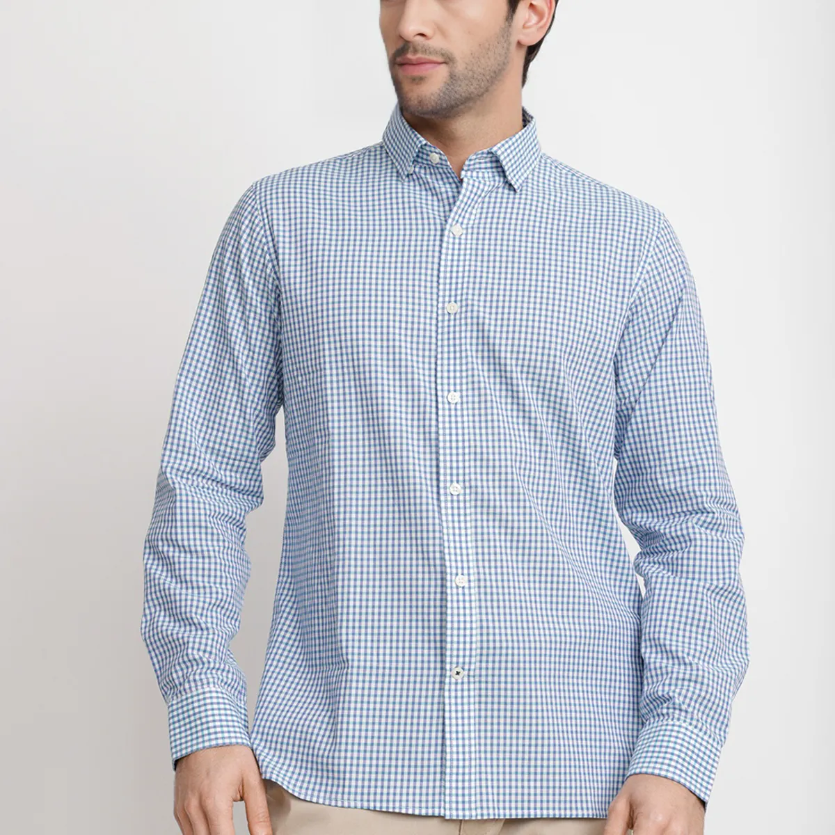 TRIAL - Camisa Cuadros Algodón Baudilio Verde