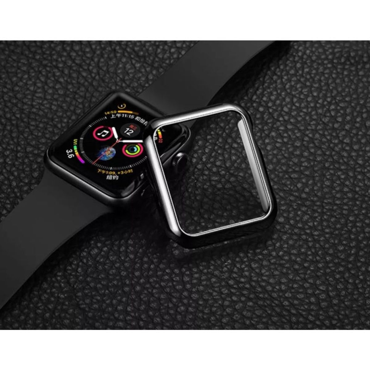 GO FOR IT - Protector Pantalla Vidrio Para Applewatch 40mm Negro