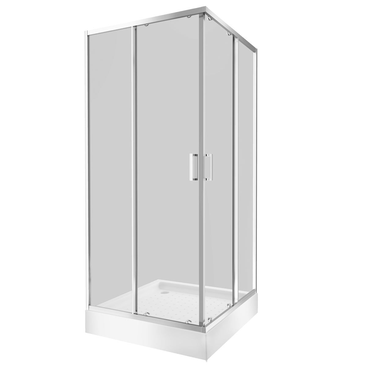 DOER - Cabina de Ducha 90x90x200 Marco Cromado