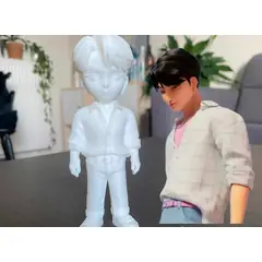 GENERICO - Figura de Jinu en estilo chibi de Kpop Demon Hunters