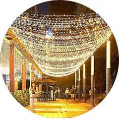 GENERICO - Luces Led Calido 100 Metros Decoracion Navidad Rollo 100 Mts