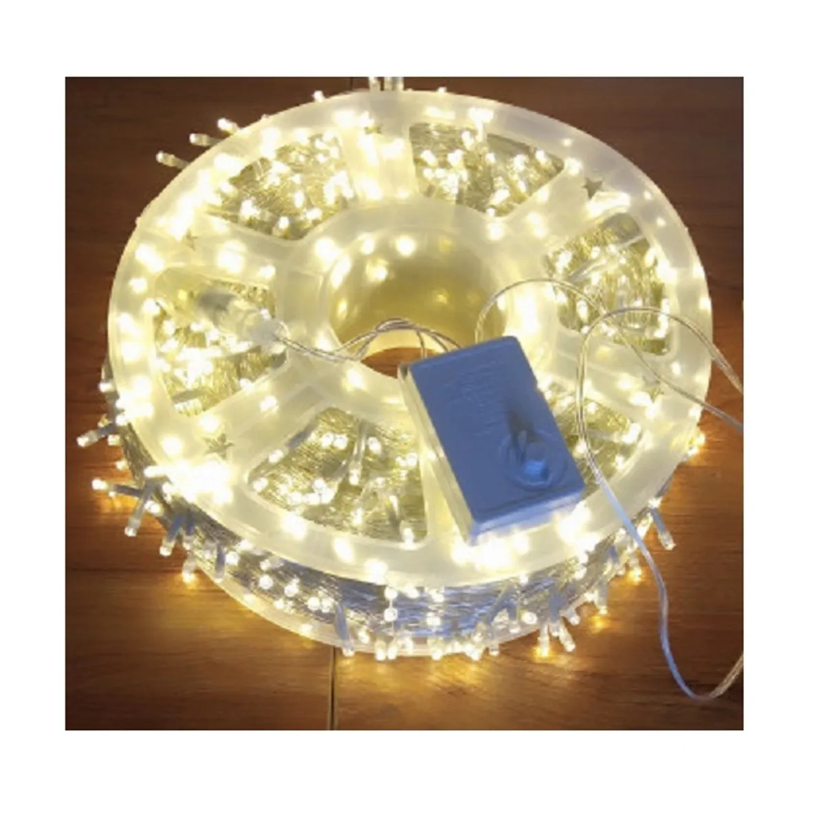 GENERICO - Luces Led Calido 100 Metros Decoracion Navidad Rollo 100 Mts