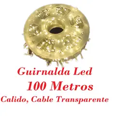 GENERICO - Rollo Luces Led Calido 100 Metros Arbol Navidad Decoracion