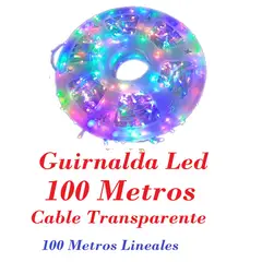 GENERICO - Rollo Luces Led 100 Metros Multicolor Arbol Navidad Decoracion