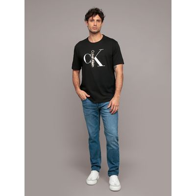 Imagen 2 del producto Polera monogram con cuello redondo Negro