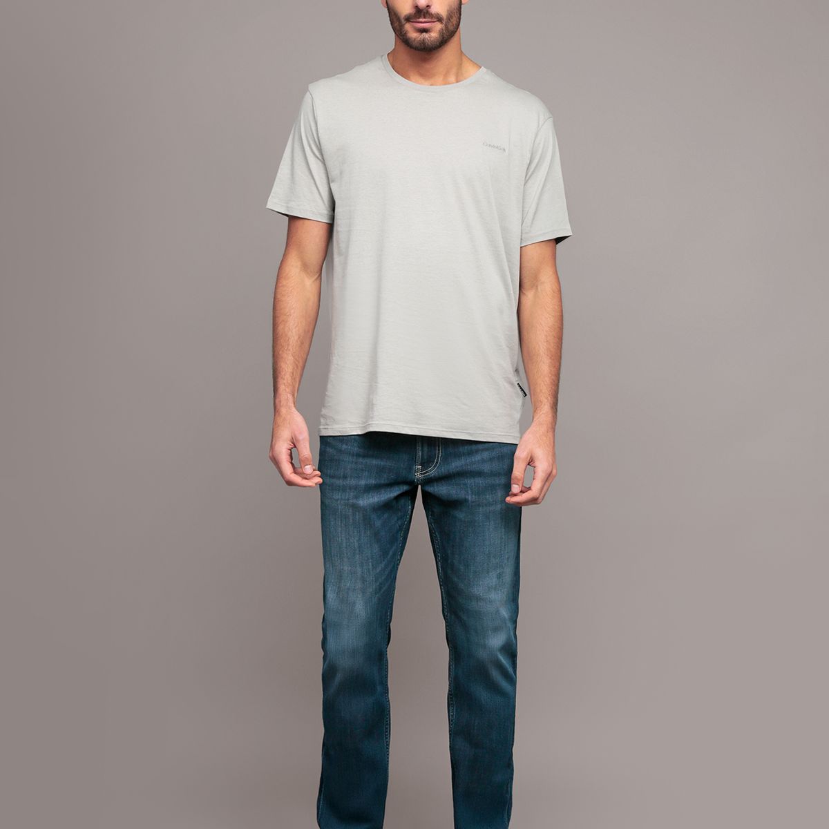 CALVIN KLEIN - Jeans Luster con efecto desteñido azul Calvin Klein