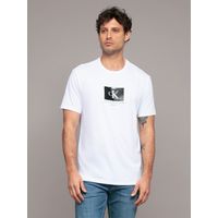 Polera con monograma en caja Blanco