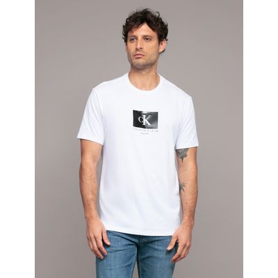 Imagen 1 del producto Polera con monograma en caja Blanco