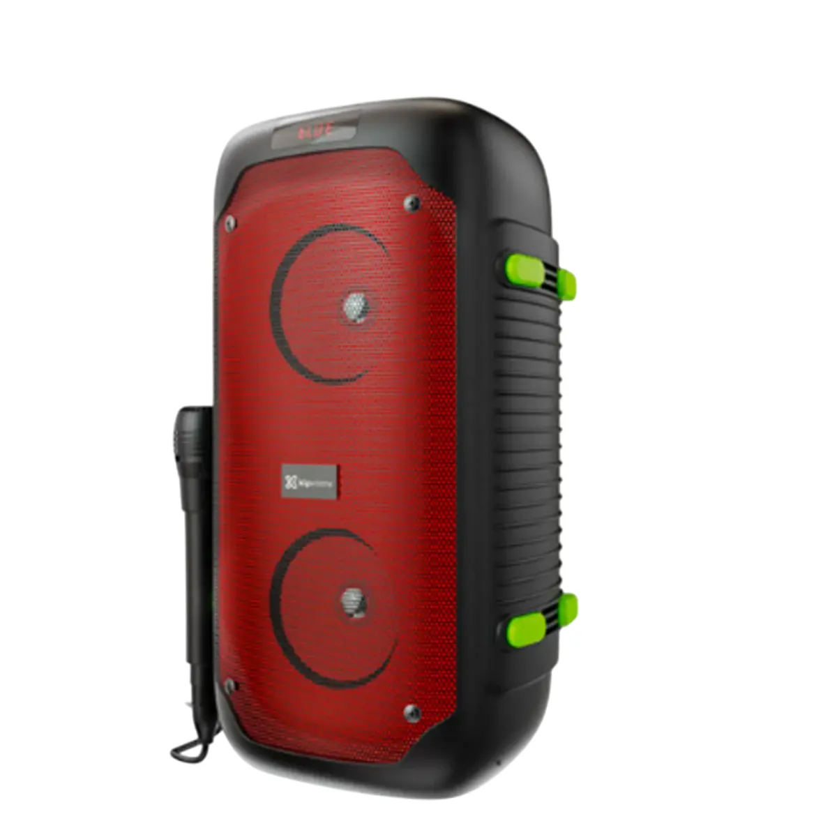 KLIP XTREME - Klip Xtreme KLS-100 BoomFire Parlante Bluetooth Portátil, 1200W, Luces LED Flameantes, Radio FM, Micrófono, Batería Recargable