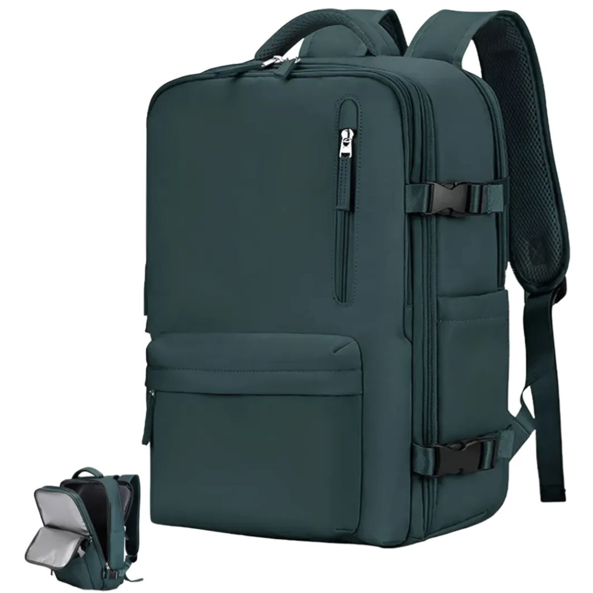 MOMO - Mochila De Viaje Avión Aprobado Gran Capacidad  Diseño De La Tela Lisa