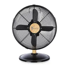 KENDAL - Ventilador De Mesa 12 Pulgadas Metal y Madera