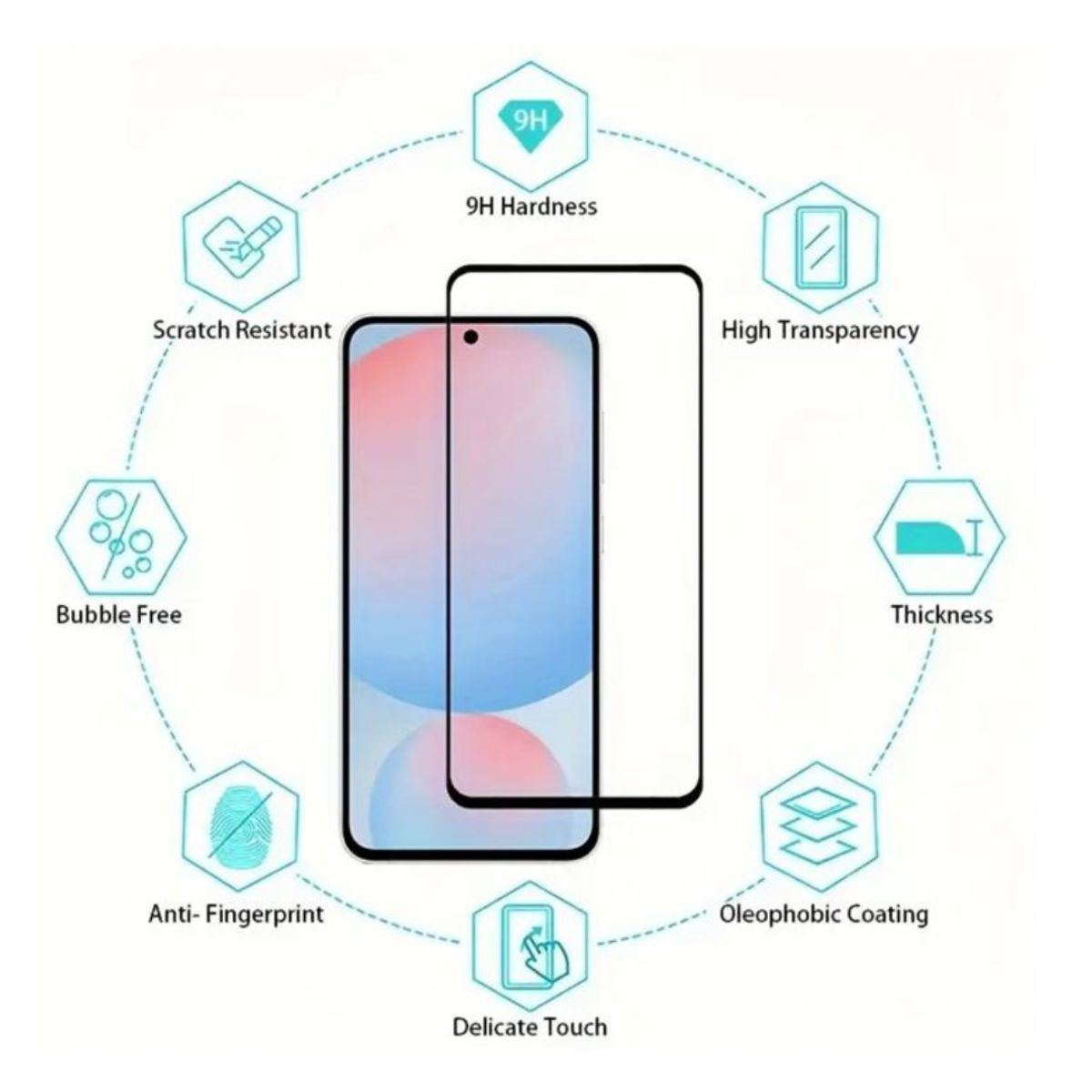 GENERICO - Lamina De Vidrio Templado Para Samsung Galaxy S25 Fe