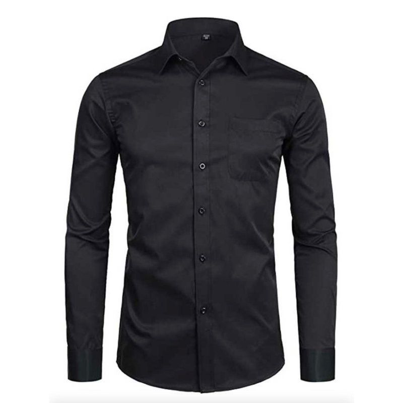 XPRESS RECHARGE - Camisa de vestir para hombre manga larga  Elegante y clásica