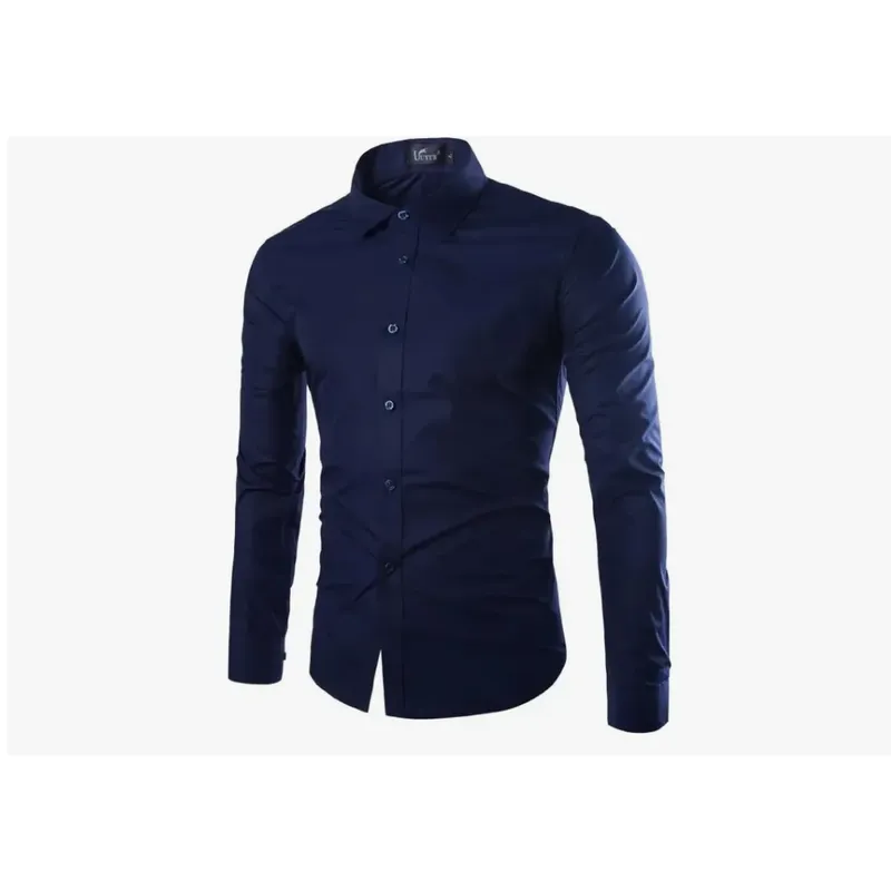 XPRESS RECHARGE - Camisa de vestir para hombre manga larga  Elegante y clásica