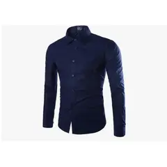 XPRESS RECHARGE - Camisa de vestir para hombre manga larga Elegante y clásica