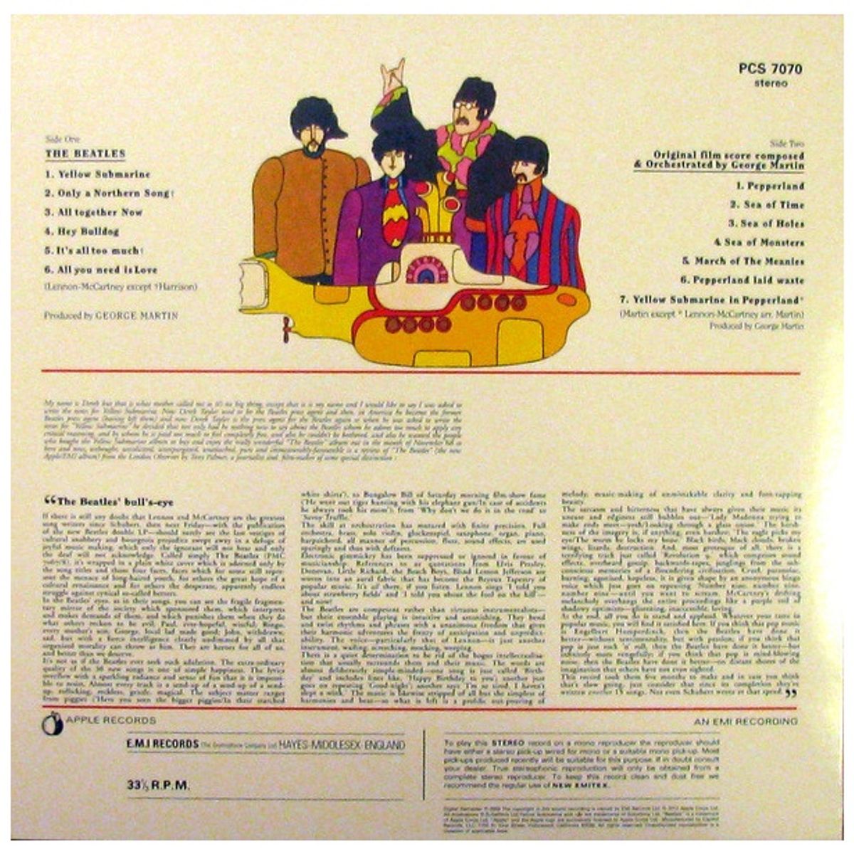 GENERICO - BEATLES - YELLOW SUBMARINE / VINILO