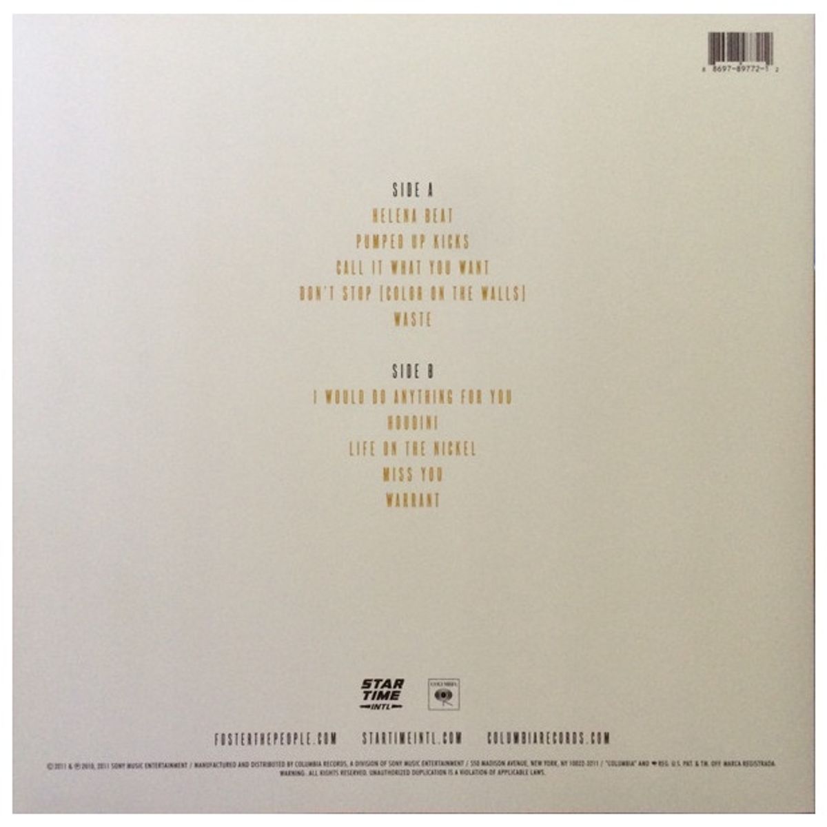 GENERICO - FOSTER THE PEOPLE - TORCHES / VINILO