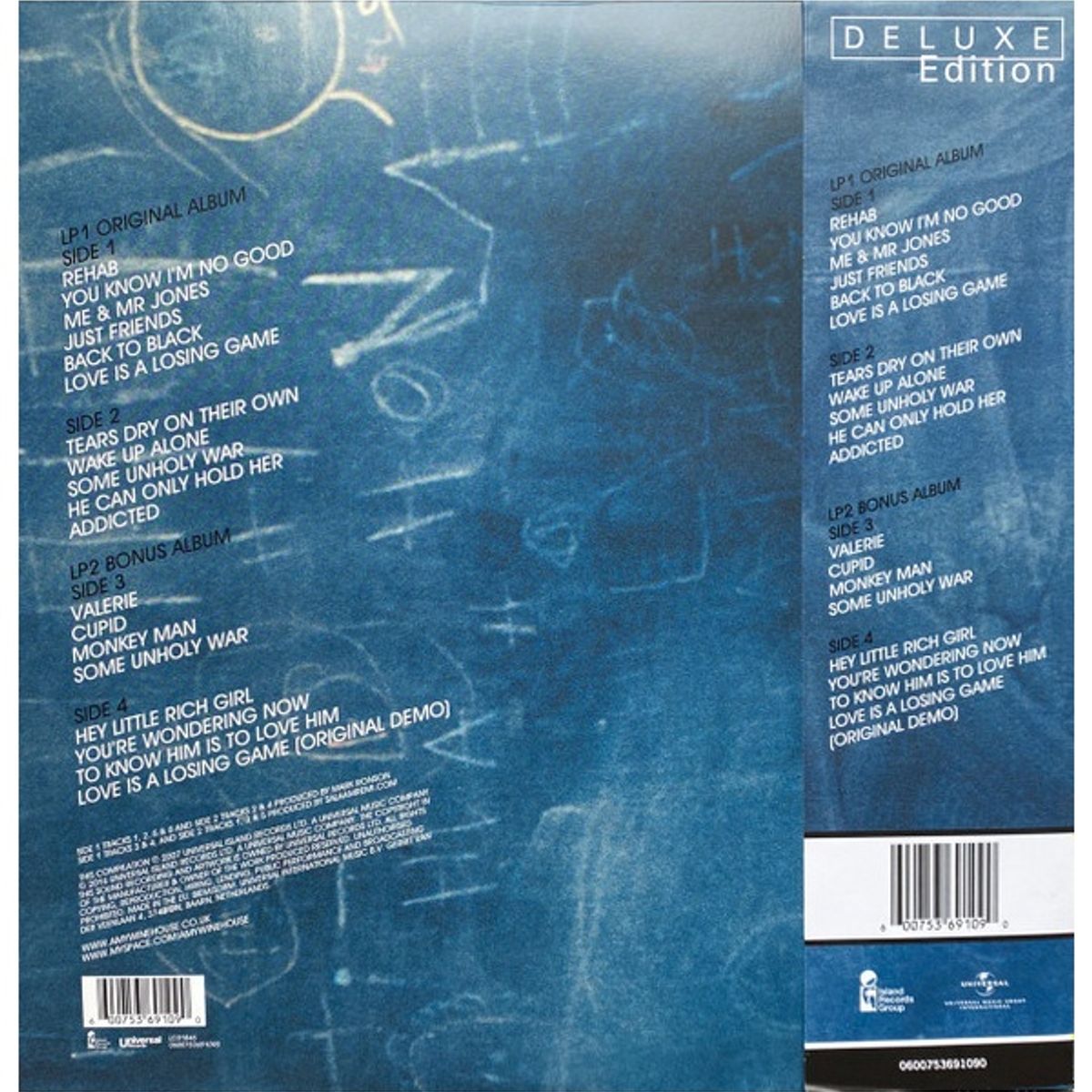 GENERICO - AMY WINEHOUSE - BACK TO BLACK (DELUXE EDITION) (2LP) / VINILO