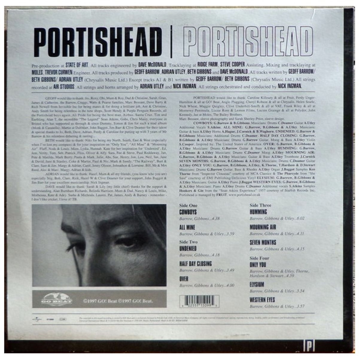 GENERICO - PORTISHEAD - PORTISHEAD (2LP) / VINILO