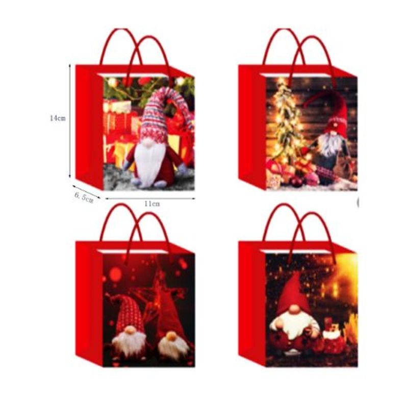 GENERICO - BOLSA DE REGALO NAVIDAD VIEJO PASCUERO 14X11X6CM