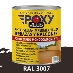 EPOXY - TERRAZAS Y BALCONES- Pinta Sella e Impermeabiliza - 500CC RAL 3007