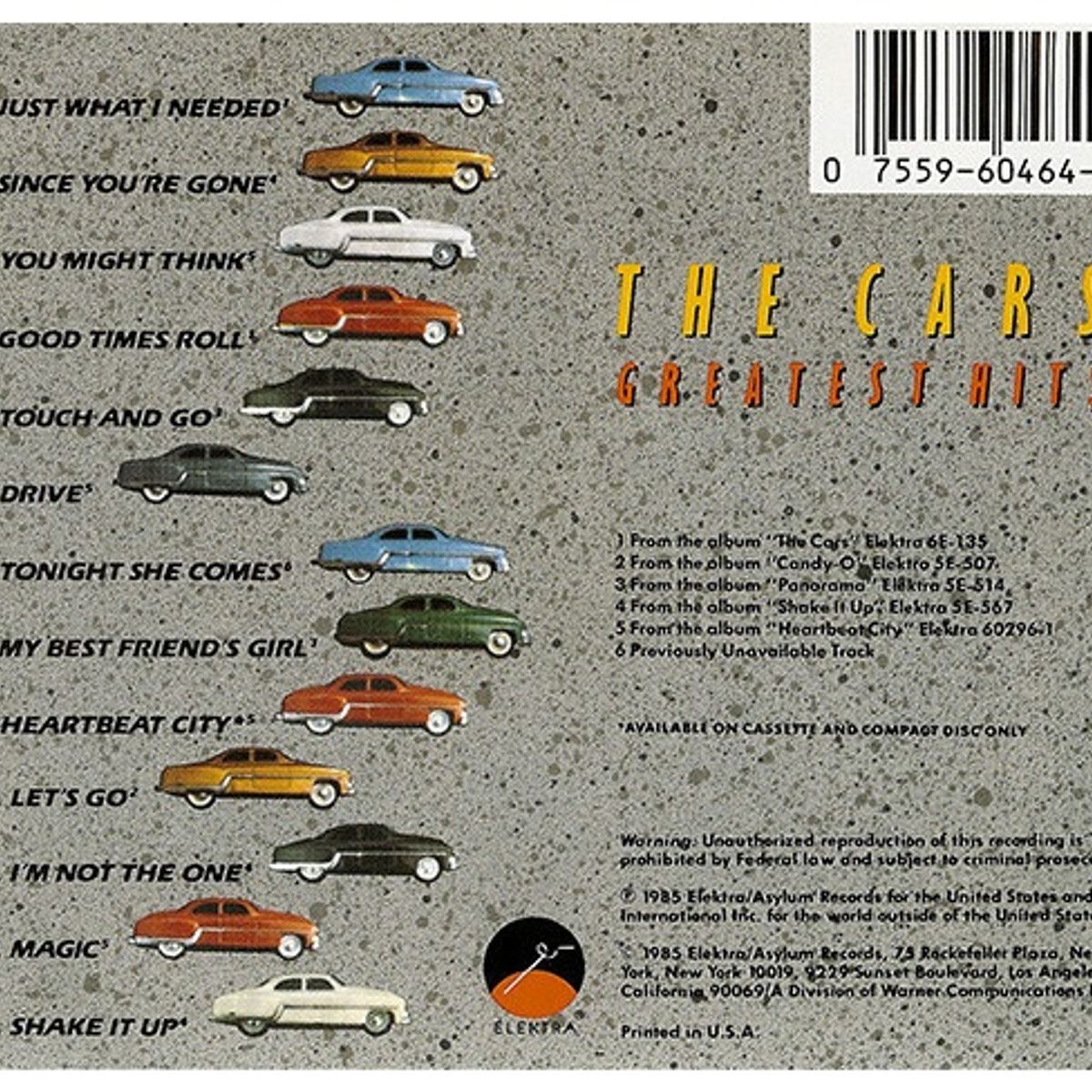 GENERICO - CARS - GREATEST HITS / CD